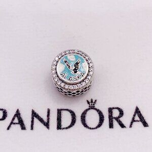 Pandora Alaska The Bald Eagle Silver Travel Destination  Charm